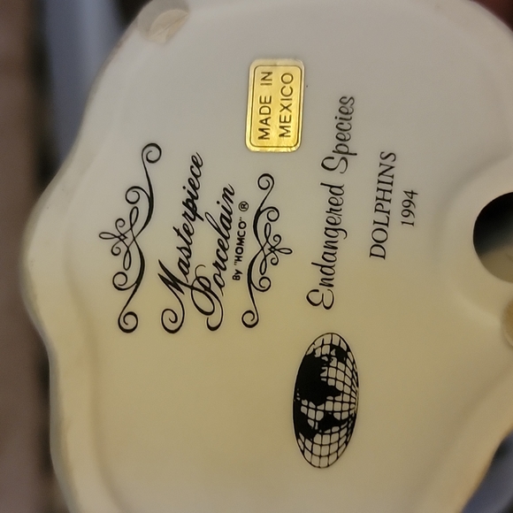 Masterpiece Porcelain by Homco Dolphins - Picture 3 of 4